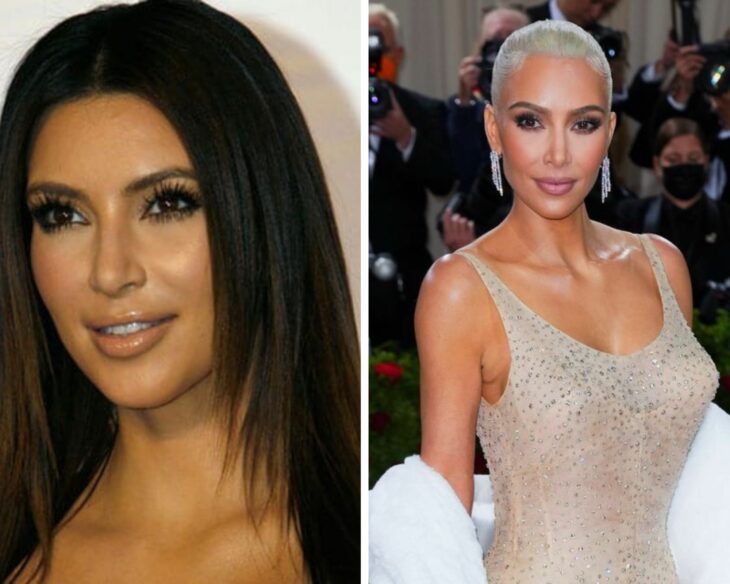 Kim Kardashian before and after