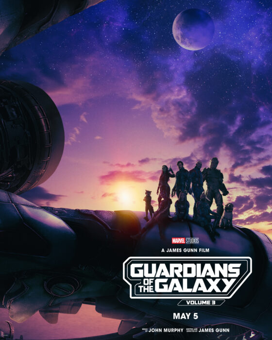 Póster oficial de la película de Marvel Guardianes de la Galaxia Vol. 3 