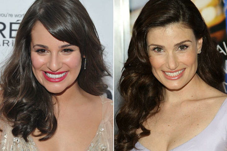 Lea Michele y Idina Menzel