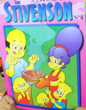Los Stivenson imitación de Los Simpsons