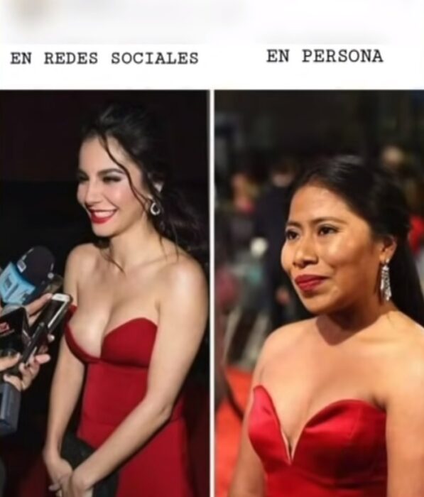 Meme que compartió Bellakath sobre Yalitza Aparicio