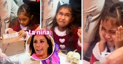 Niña recibe un gel antibacterial en sus regalos de Navidad y su reacción es épica