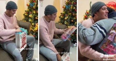 Padres le regalan a su hijo de 30 años la muñeca que siempre quiso para Navidad