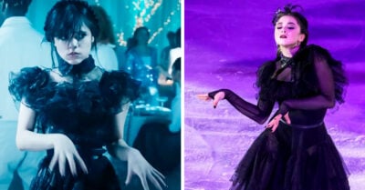 Patinadora recrea el baile de ‘Wednesday’ sobre la pista de hielo y es un éxito