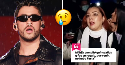 Quinceañera cambia su fiesta por un concierto de Bad Bunny y no logra entrar