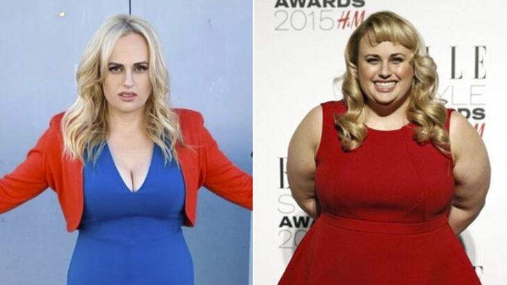 Rebel Wilson antes y después de bajar de peso