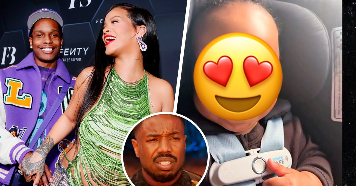 Rihanna shows her baby’s face for the first time in an adorable video