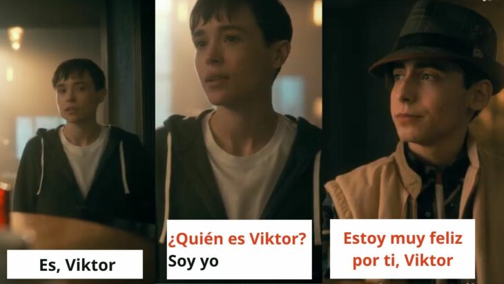 Viktor presentándose en Umbrella Academy