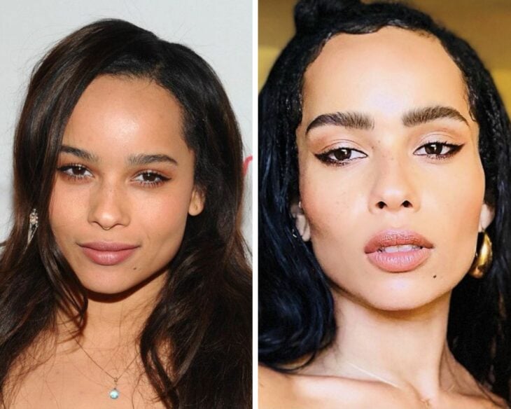 Zoë Kravitz before and after