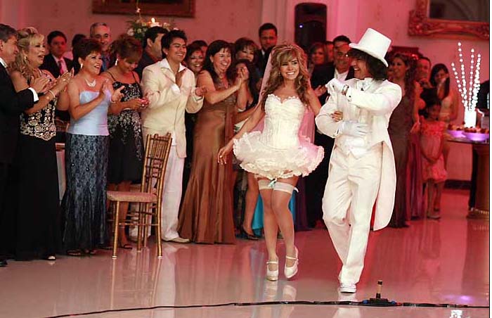 Oscar Burgos and Karla Panini at their wedding