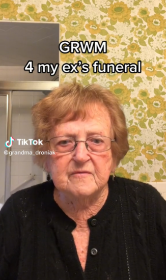 Granny Shows The Outfit That She Will Wear To Her Ex S Funeral And Is The Best Dressed World