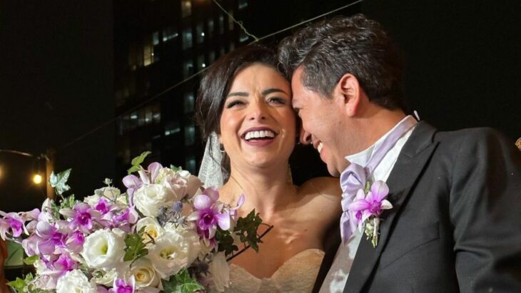 Violeta Isfel en su boda