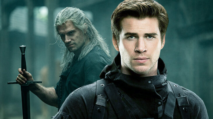 Henry Cavill como Gerald de Rivia detrás de Liam Hemsworth quien lo reemplazará