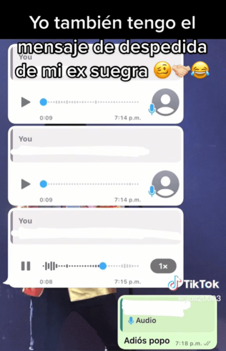 Captura tiktok mensajes de ex suegra