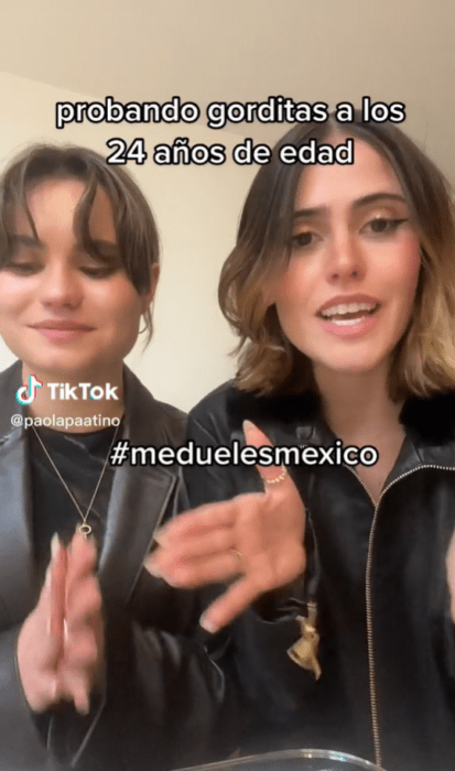 2 mujeres Paola patiño probandoo gorditas en tiktok