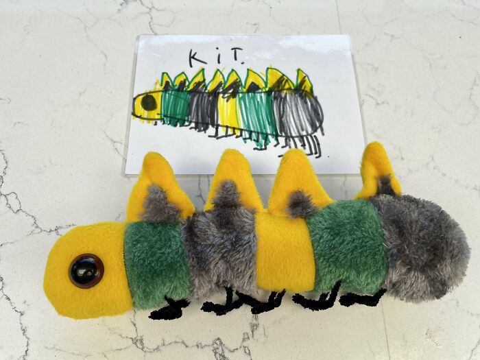 finned worm plush design 