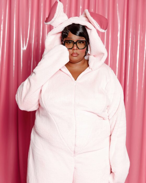 Lizzo dressed as a rabbit