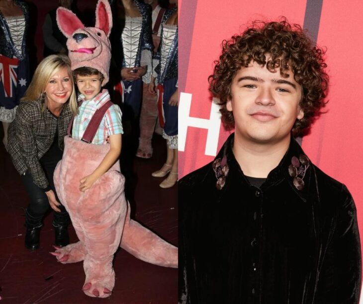 Gaten Matarazzo antes y después en la alfombra roja