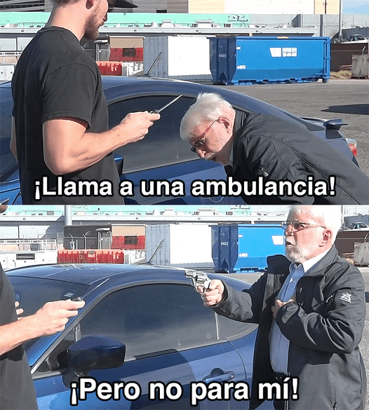 Llamen a una ambulancia, pero no para mi meme