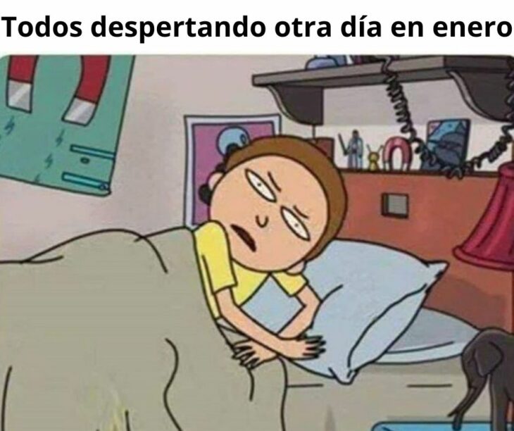 Meme Morty despertando