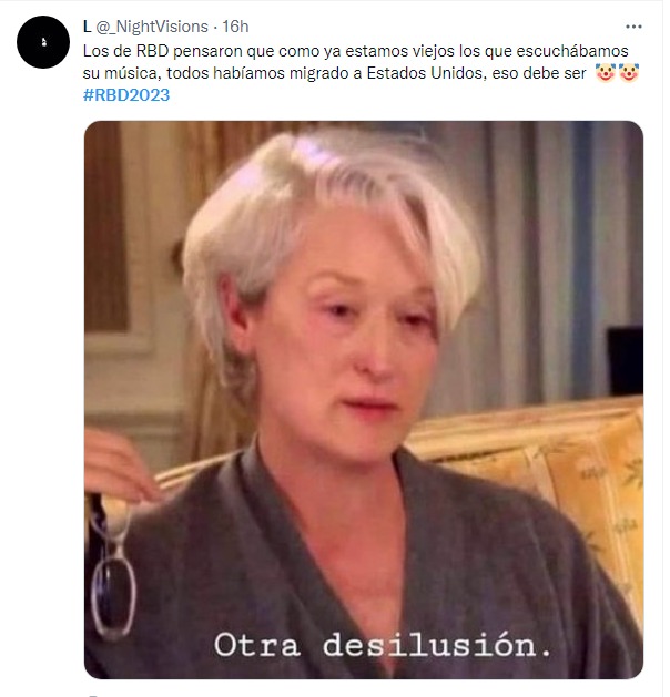 meme rbd 2023 otra desilusión latinoamerica