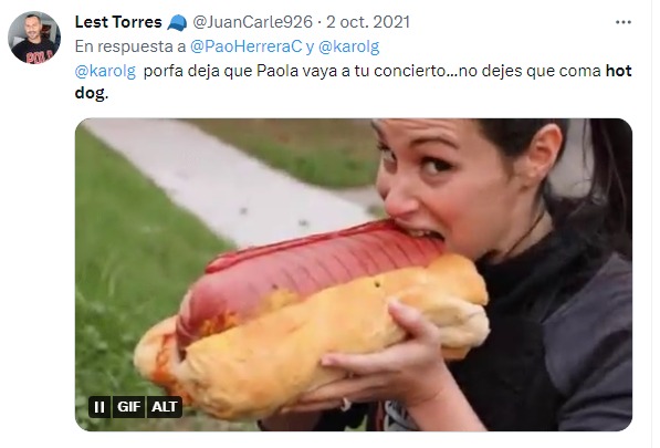 meme de hotdog grande karol g