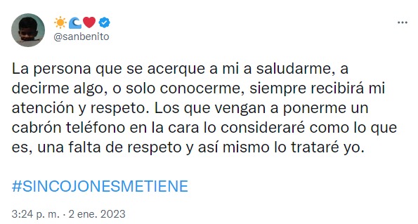 mensaje de bad bunny en twitter