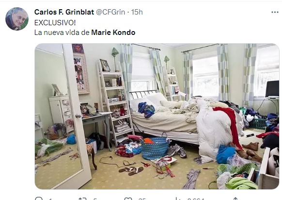 meme de la nueva vida de Marie Kondo 