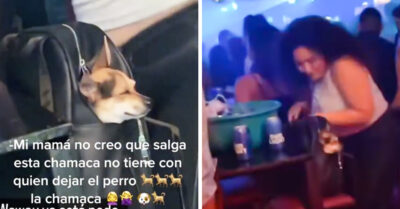 Chica NO tenía quien le cuidara al perro y terminó llevándoselo al antro