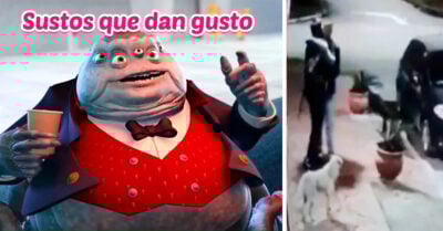 Como cuando te intentan asaltar pero el ladrón es tu amigo y mejor te abraza