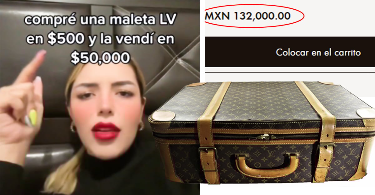 He bought a suitcase for  and it turned out to be a Louis Vuitton…he sold it!