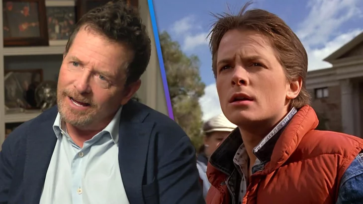 Comparison of Michael J. Fox before and after Parkinson's 