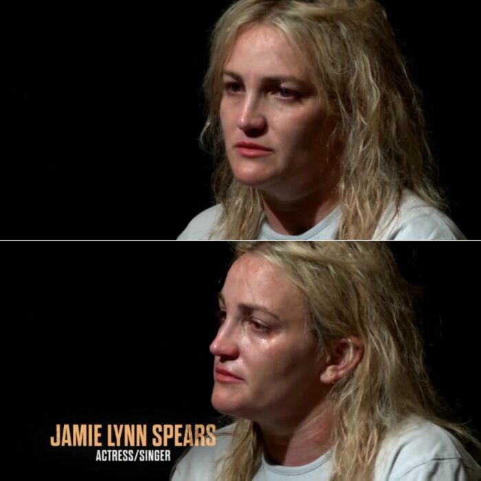 Jamie Lynn Spears llorando en el reality show Special Forces: World's Toughest Test
