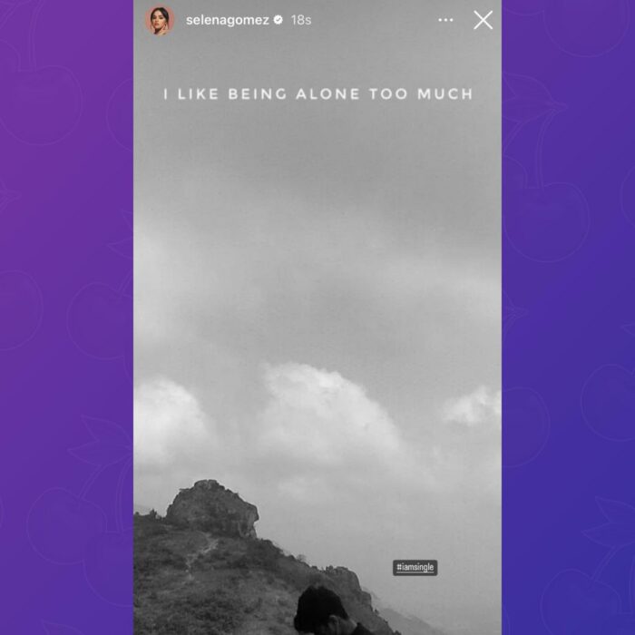 Selena Gomez publicación en Instagram sobre estar soltera