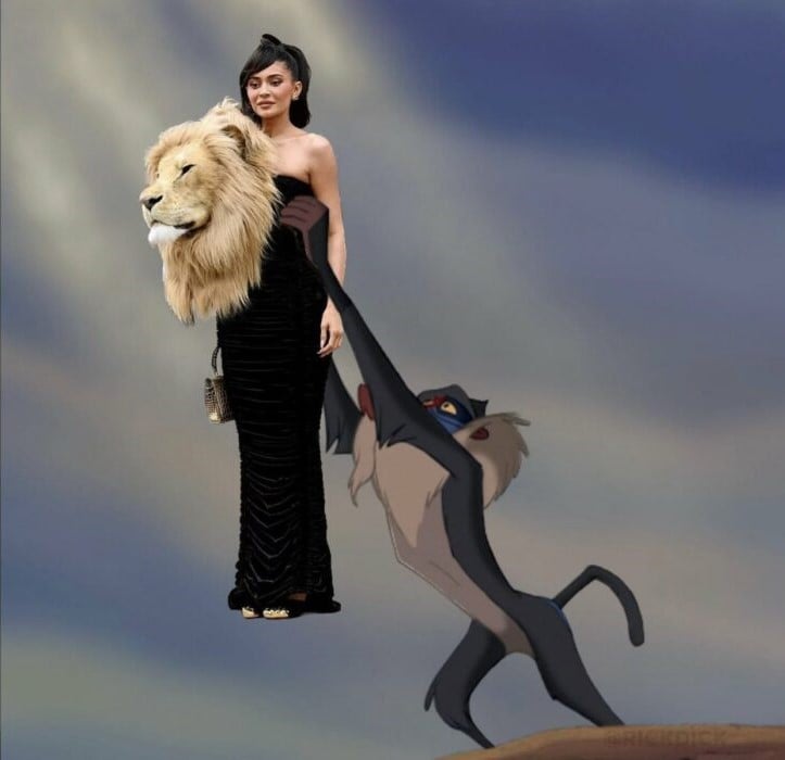 Kylie Jenner león meme