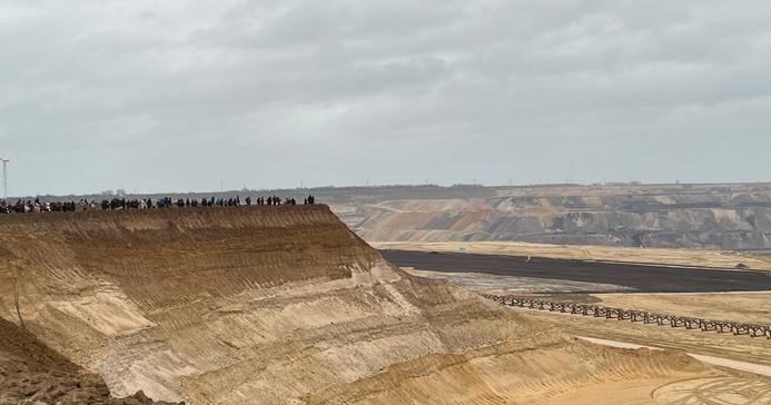 Garzweiler open pit mine where protest takes place