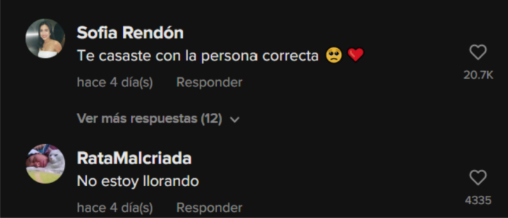 comentarios de TikTok en español