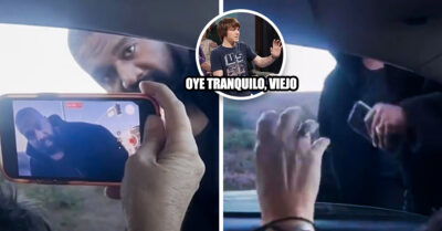 Kanye West le arrebata y avienta el celular a una mujer por grabarlo ¡Al estilo Bad Bunny!