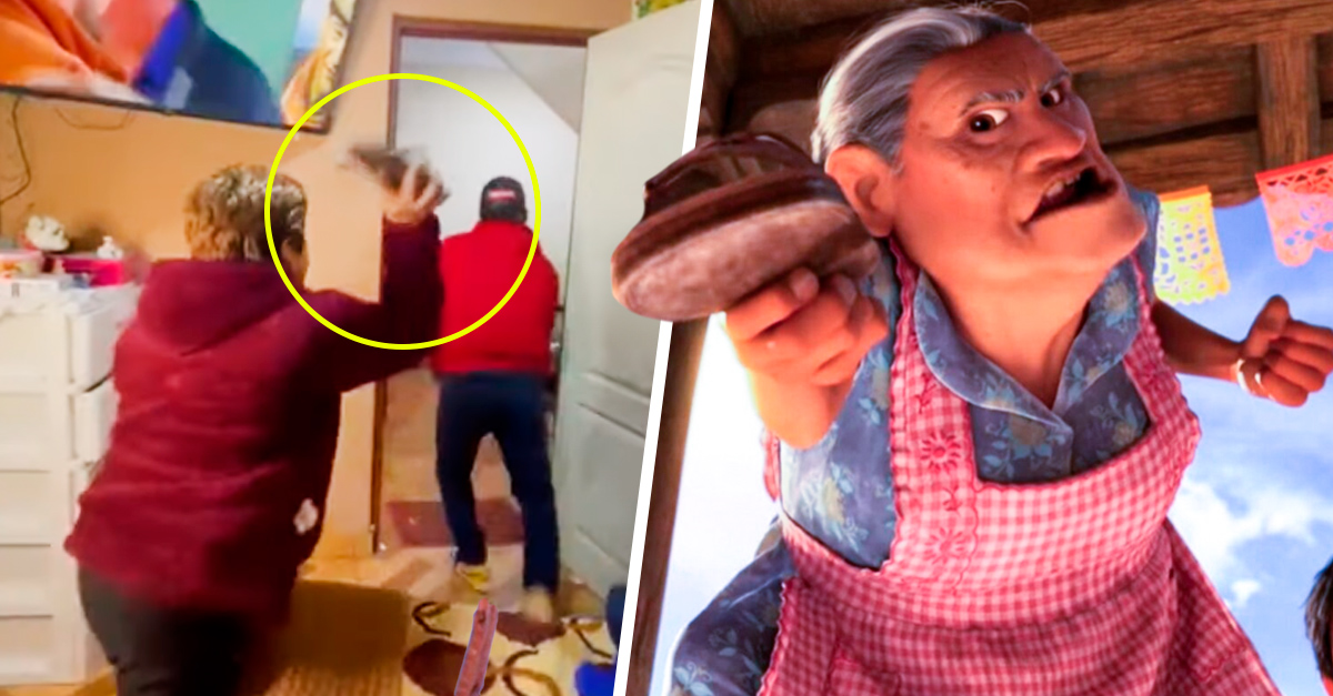 Muchacho es noqueado por voladora su madre