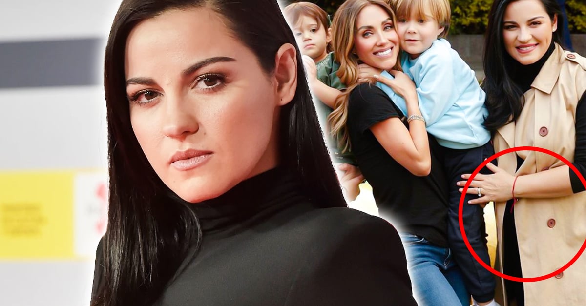 How many months is he?  Maite Perroni wears her ‘baby bump’ with Dulce María and Anahí
