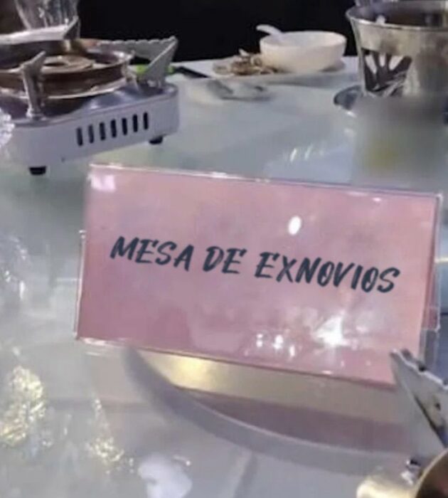 Mesa de exnovios en boda China