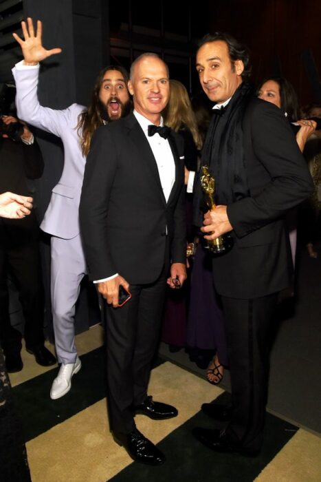 Jared Leto sneaks into Michael Keaton's photo