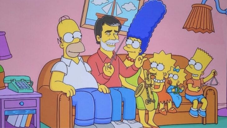 Chris Ledesma como personaje de los Simpson