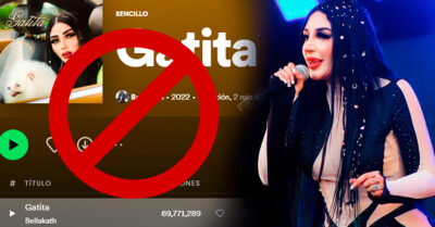 Bellakath es retirada nuevamente de Spotify y también le cierran su TikTok