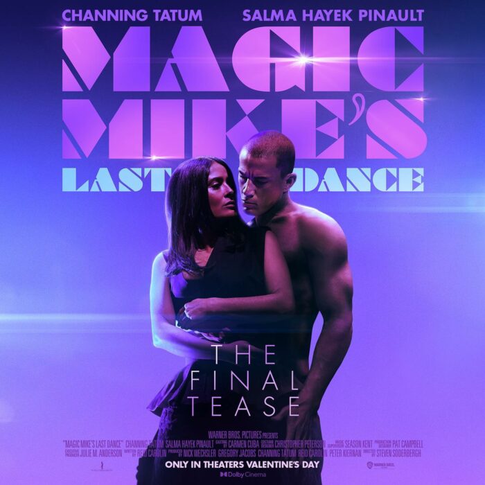 advertising poster of the movie Magic Mike's Last Dance 2023 