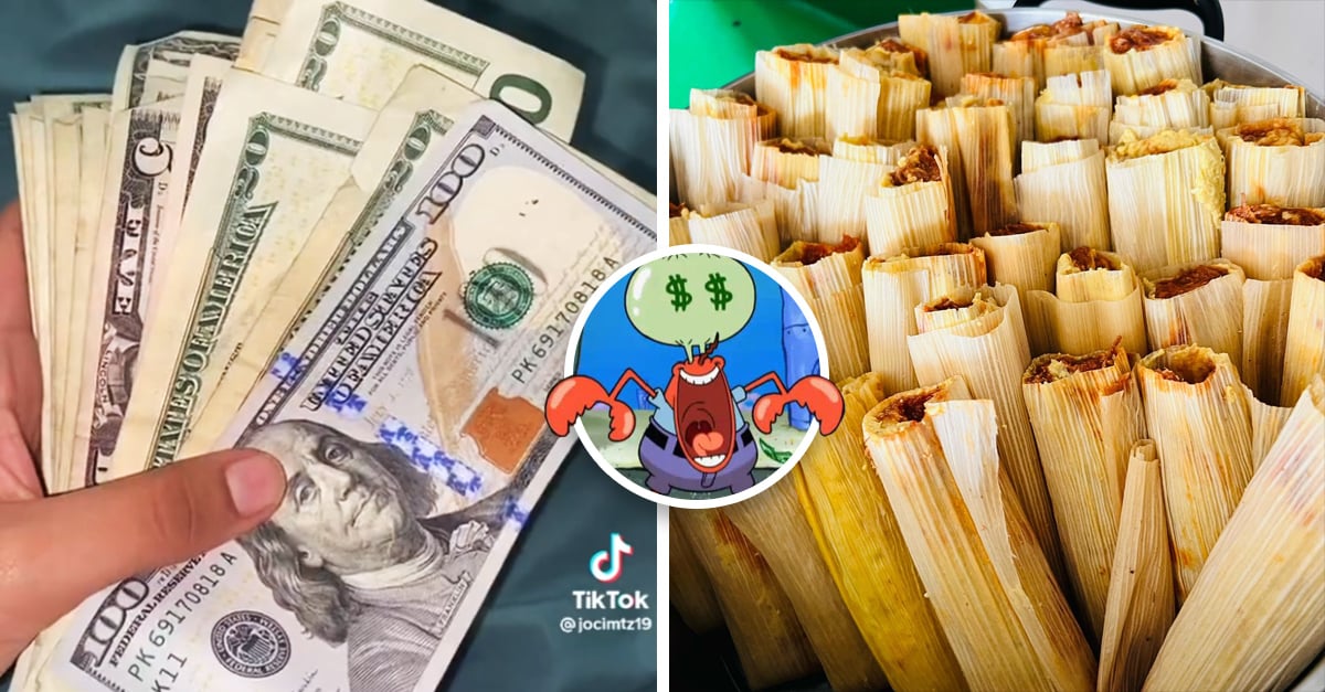 TikToker reveals how much he earns selling tamales in the