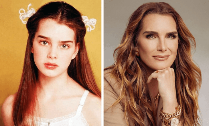 Brooke Shields en Pretty baby y en la actualidad