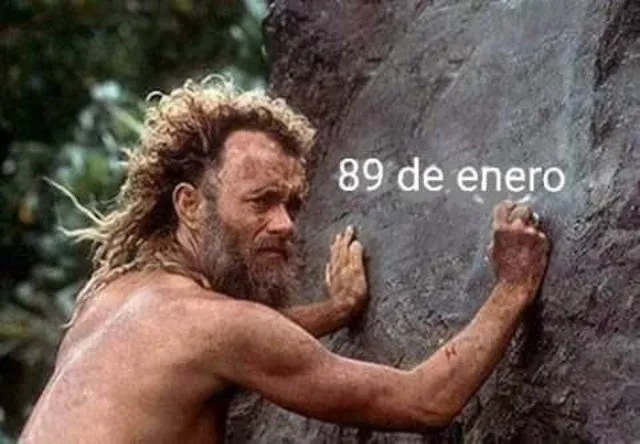 Eternal January Meme Tom Hanks in The Cast Away 