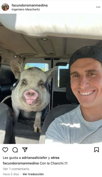 Facundo Medina adopted a pig as a pet and ate it