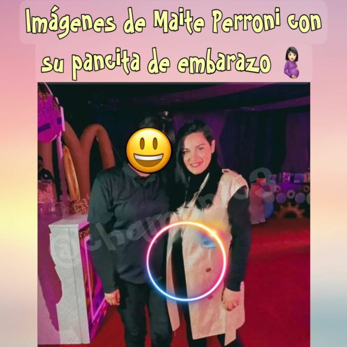 Maite muestra pancita de embarazo